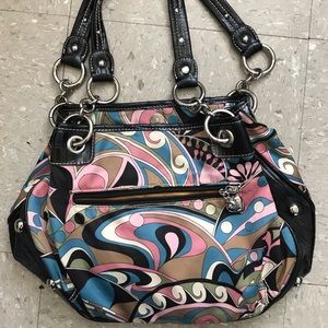 Vintage Kathy Van Zeeland Multicolored Bag